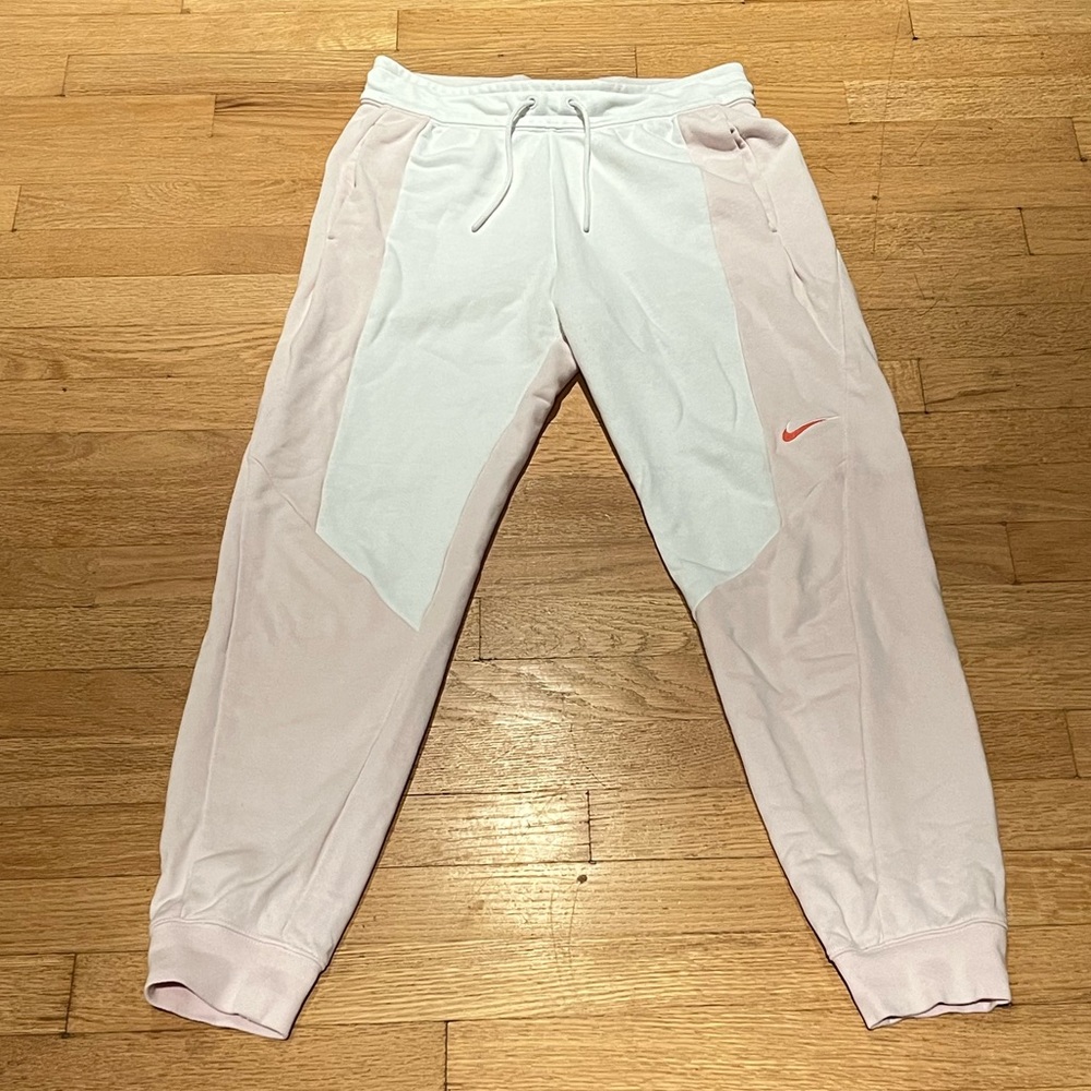 Nike White/Pink Joggers